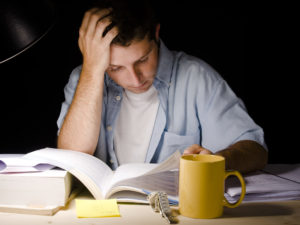 Young Man Studying